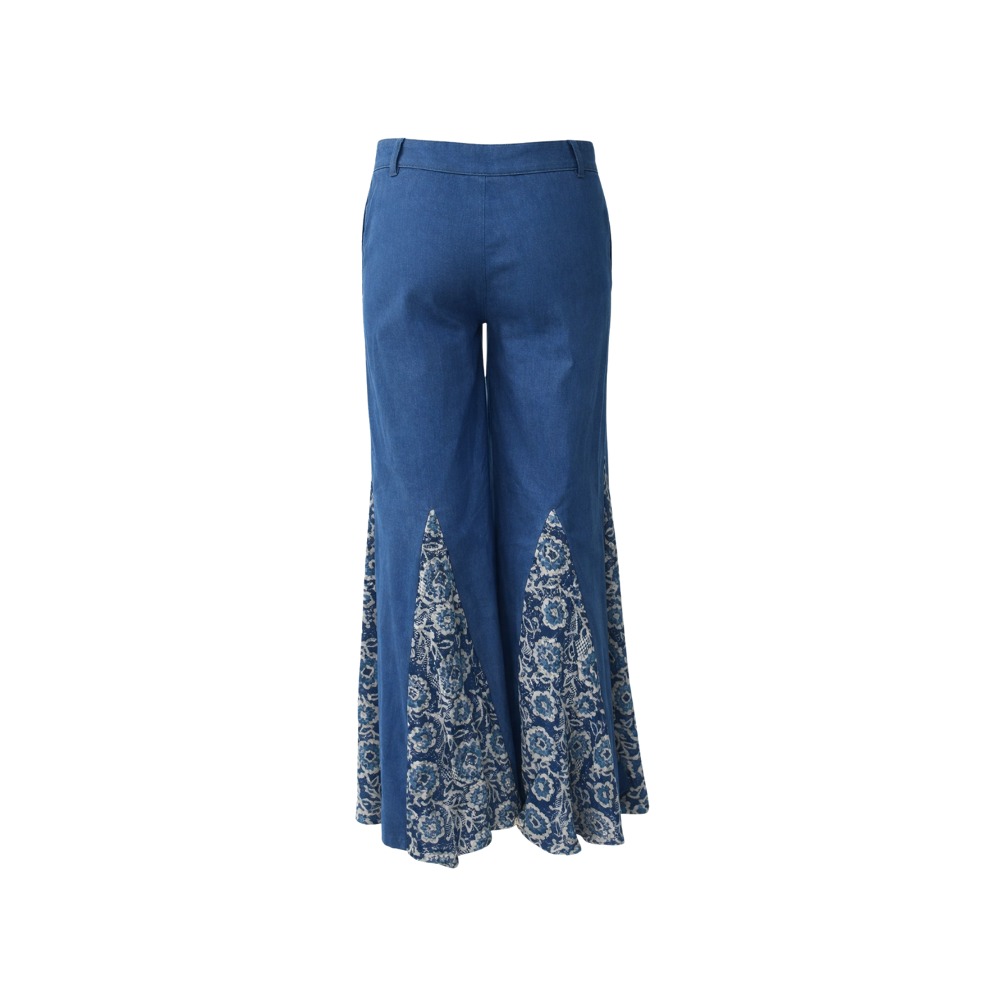 SHEER BLUE PANELED PANTS 101