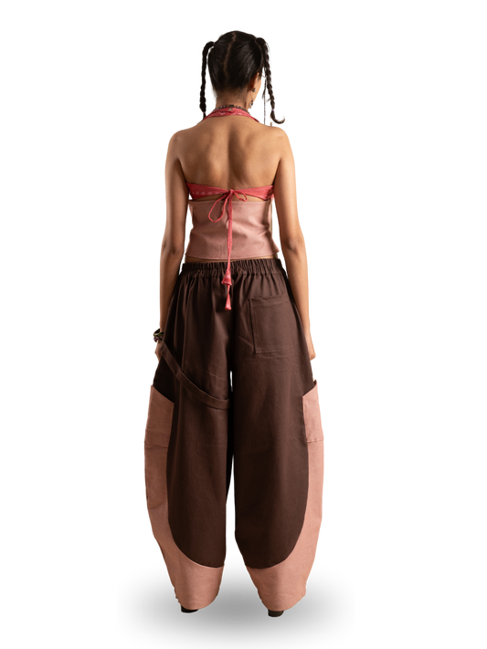 PINK BLUSH HALTER TOP