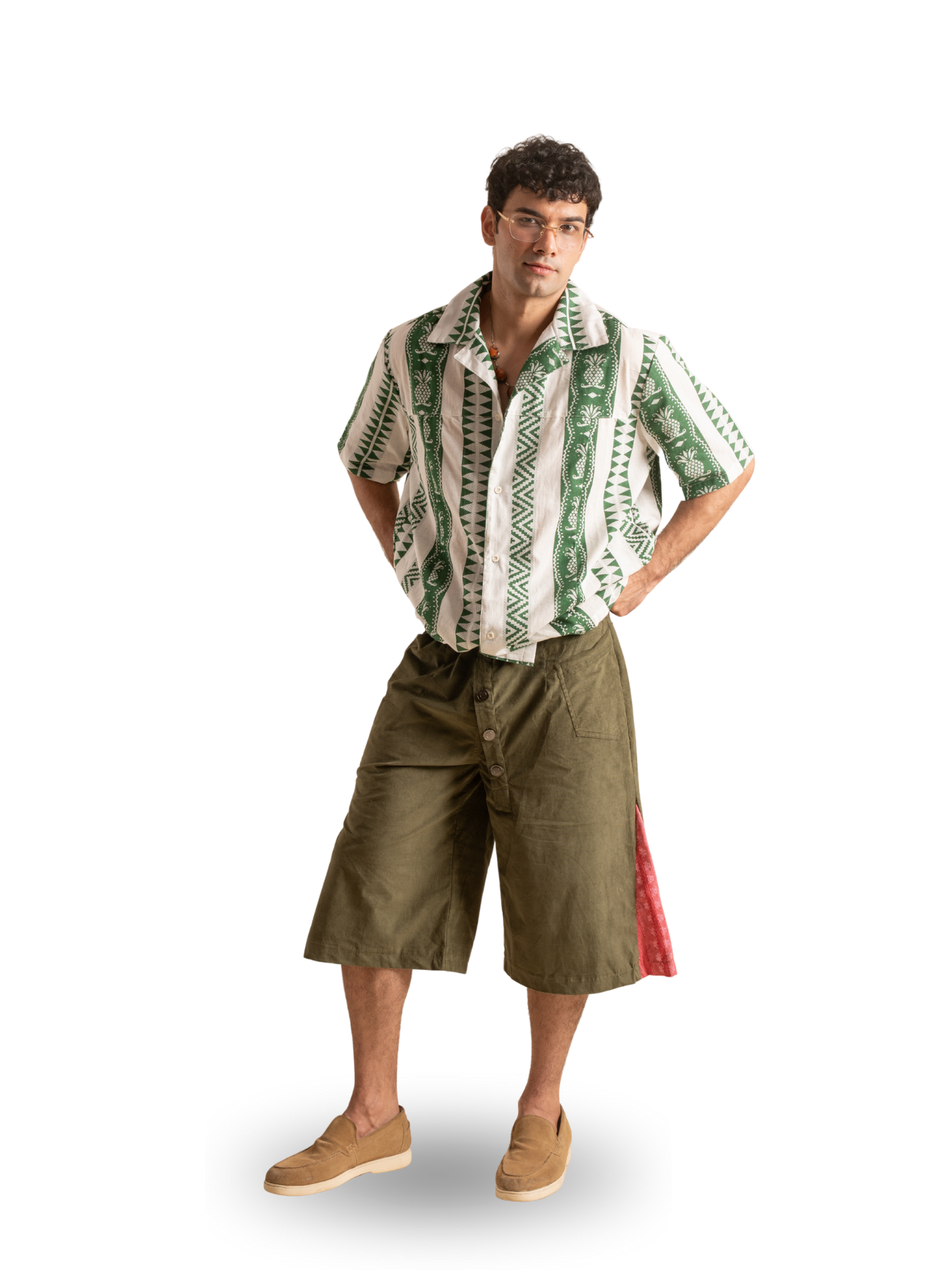 LOOM PINE OPEN COLLARED SHIRT