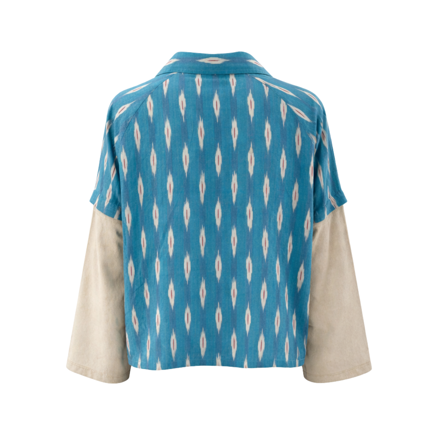 NEEL IKAT SHIRT DETACHABLE SLEEVES