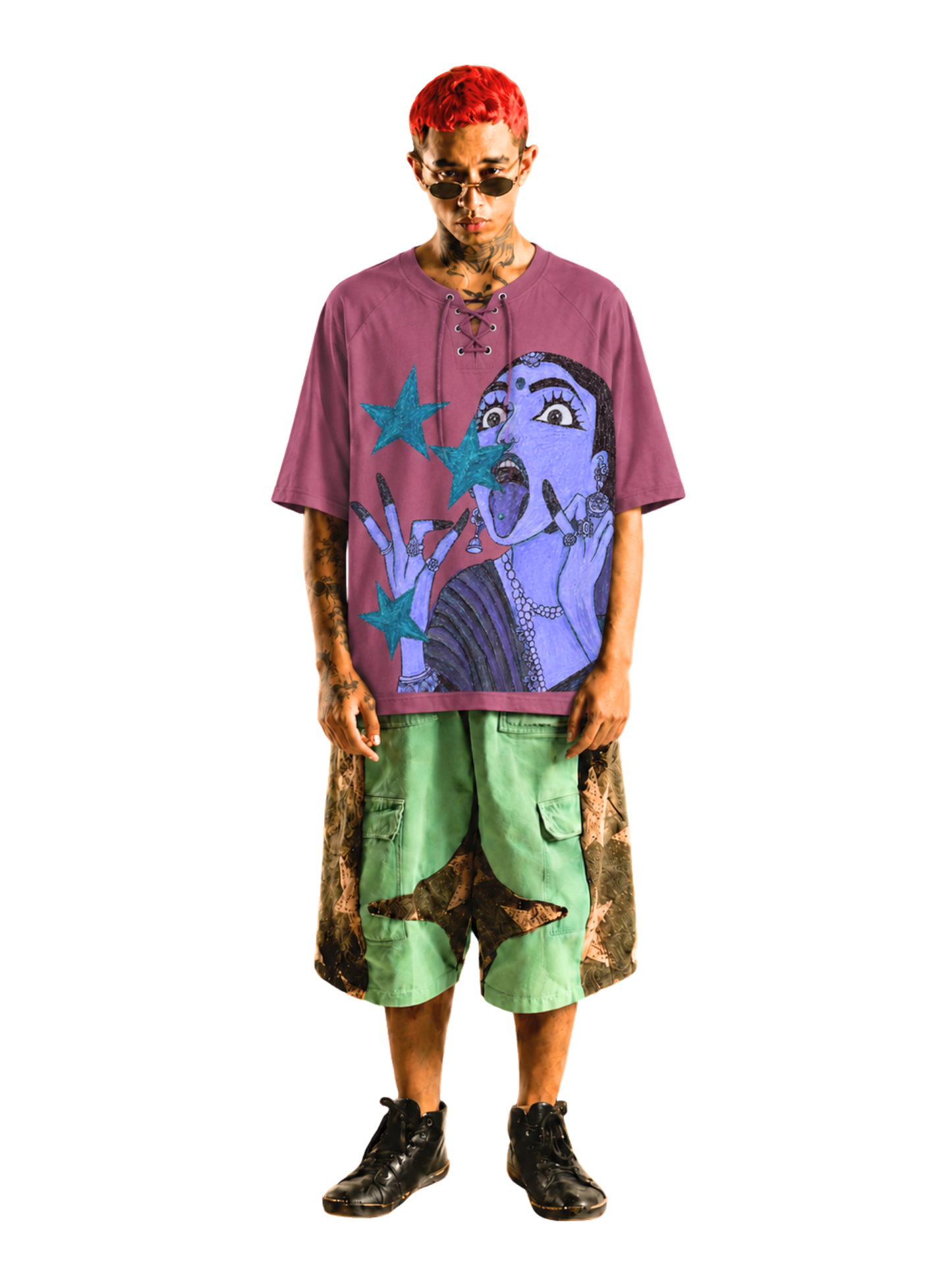 LACE UP “ALTERED” TEE 05                                                                                             BATIKSS01