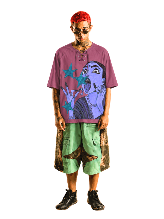 LACE UP “ALTERED” TEE 05                                                                                             BATIKSS01