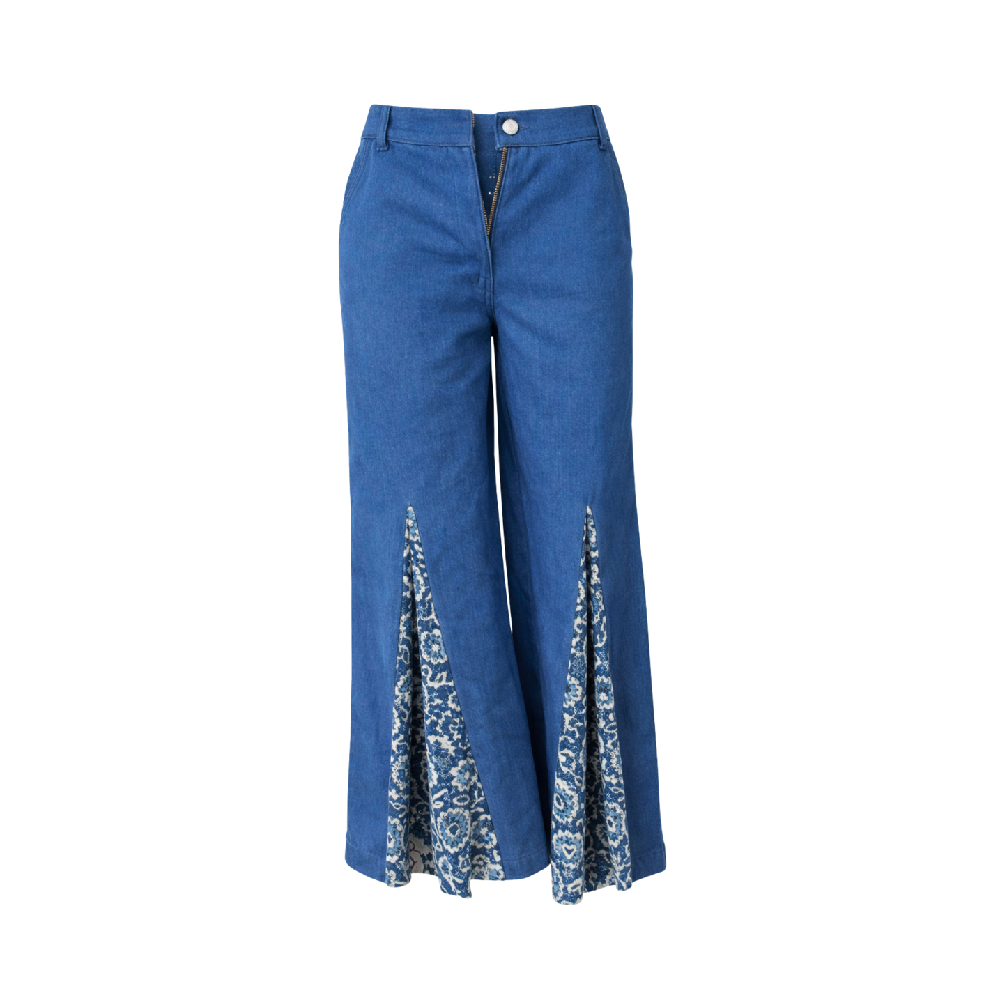 SHEER BLUE PANELED PANTS 101