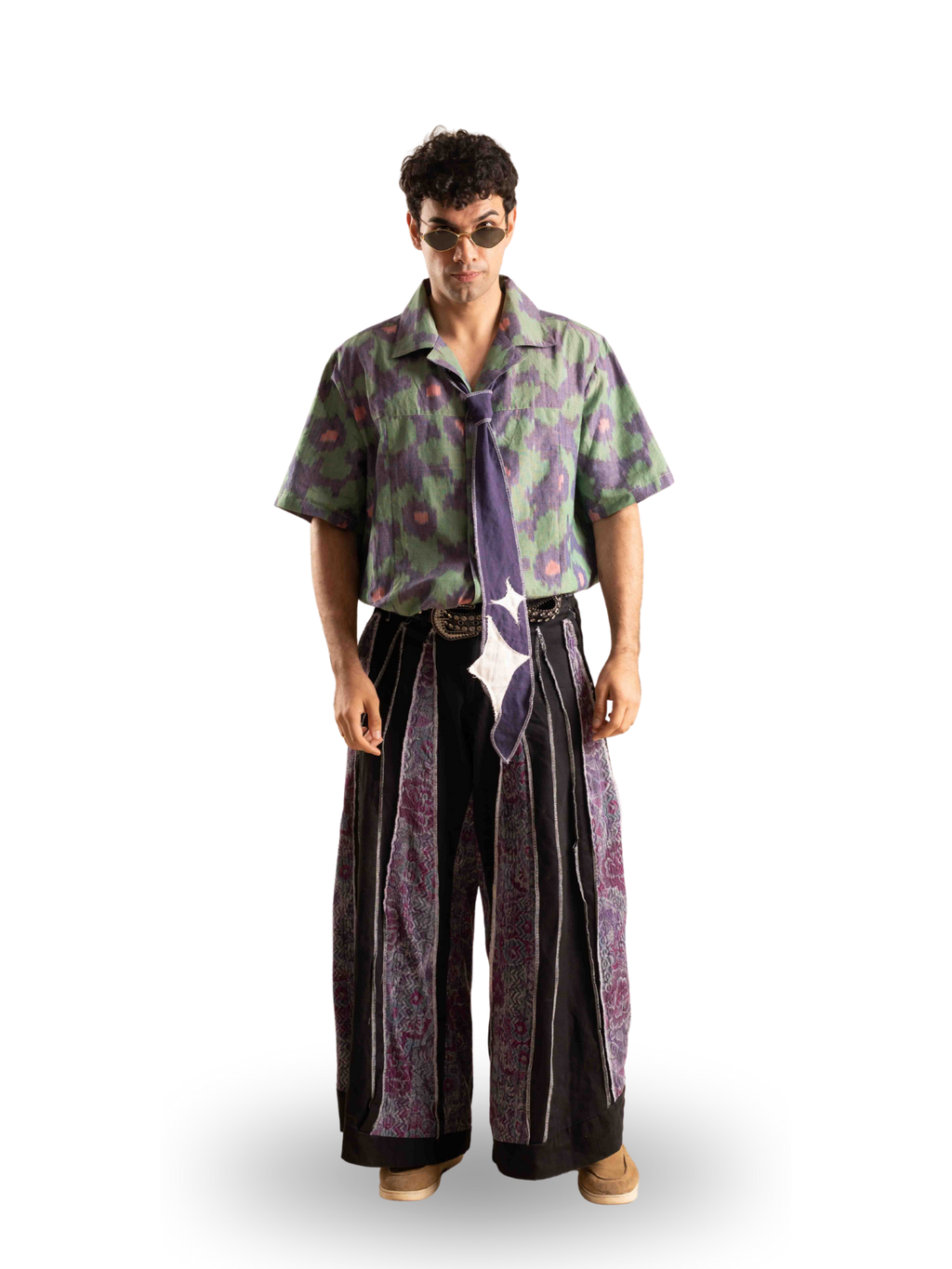 Mauve Ikat Shirt Set