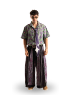 Mauve Ikat Shirt Set