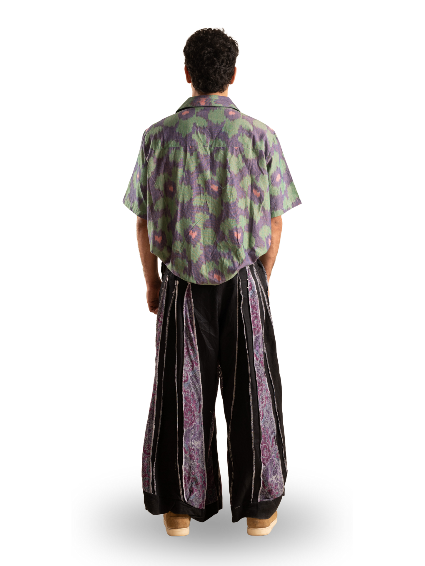 MAUVE IKAT SHIRT SET