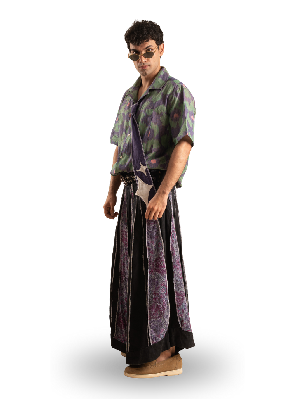 Mauve Ikat Shirt Set