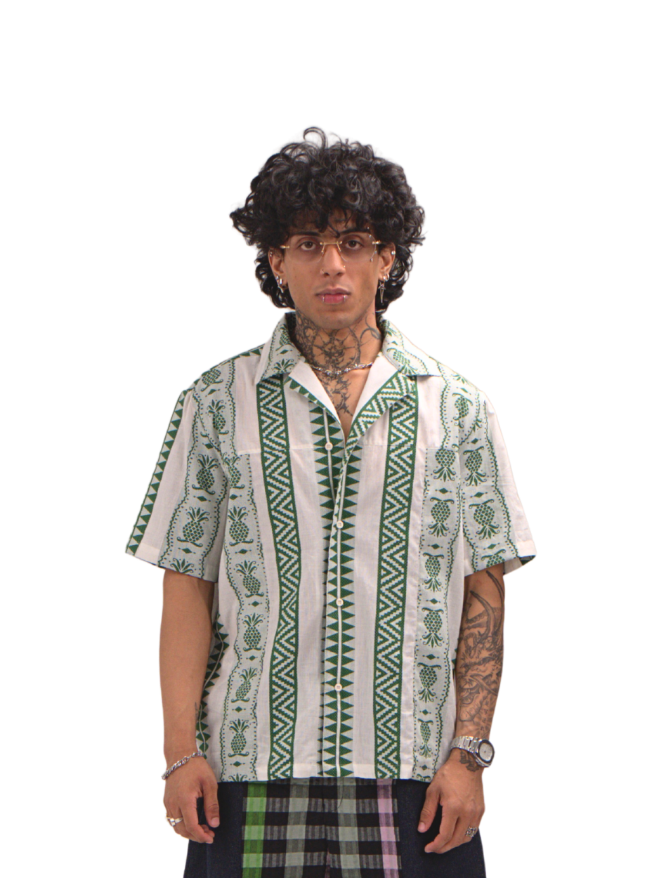 Loom Pine Open Collared Shirt