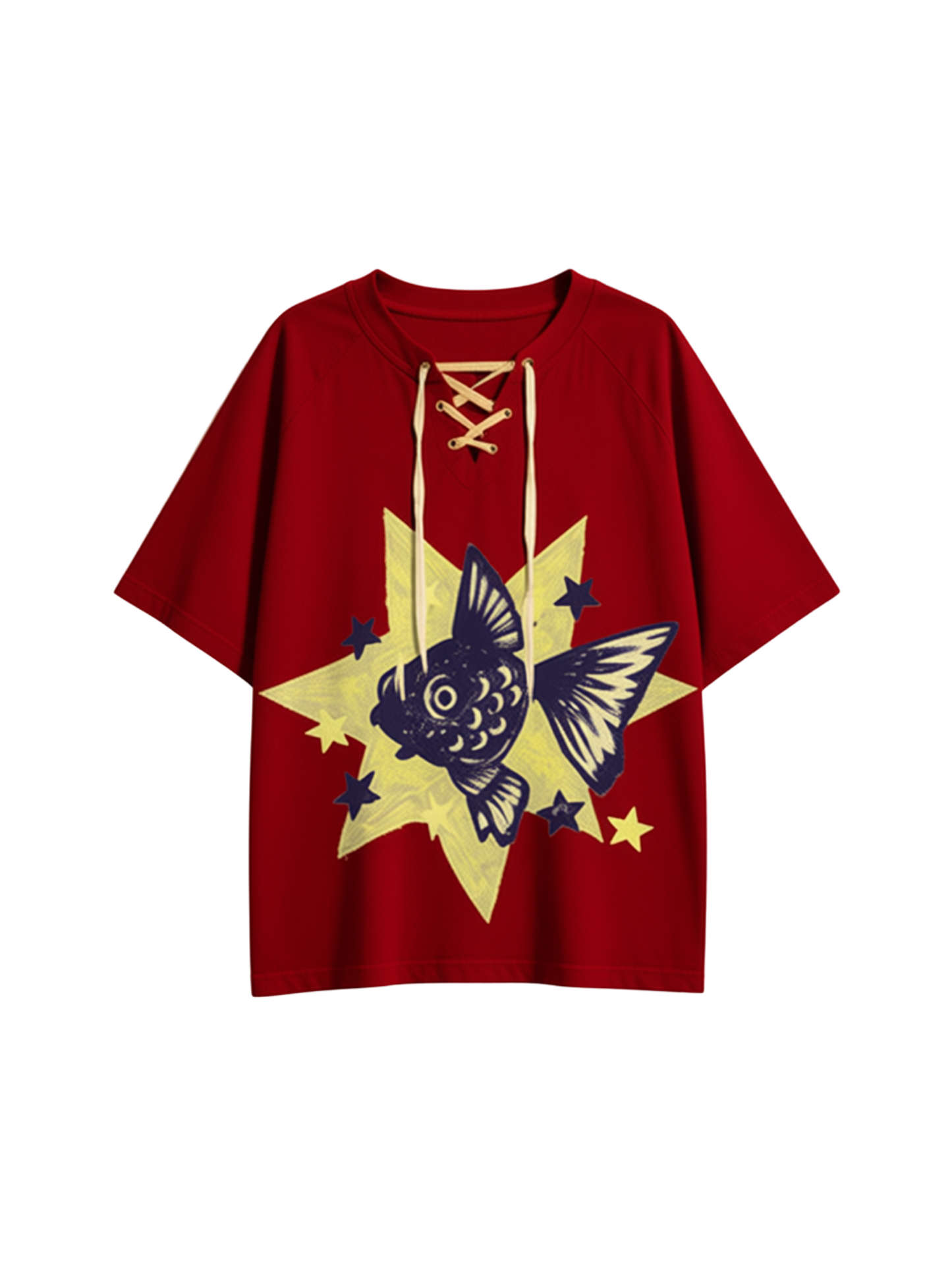 LACE UP “ALTERED” TEE 02                                                                                              BATIKSS01