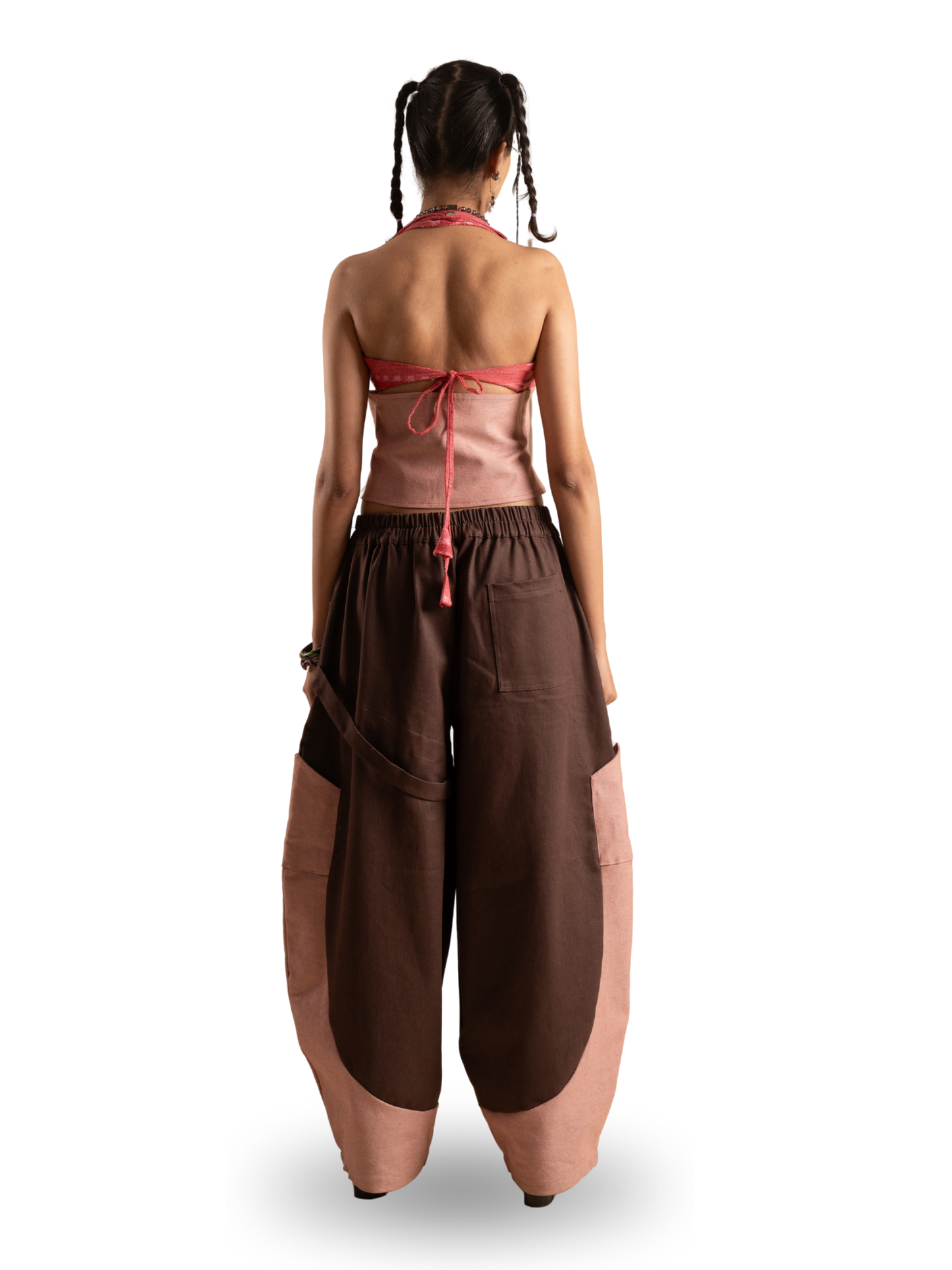 PINK BLUSH HALTER TOP