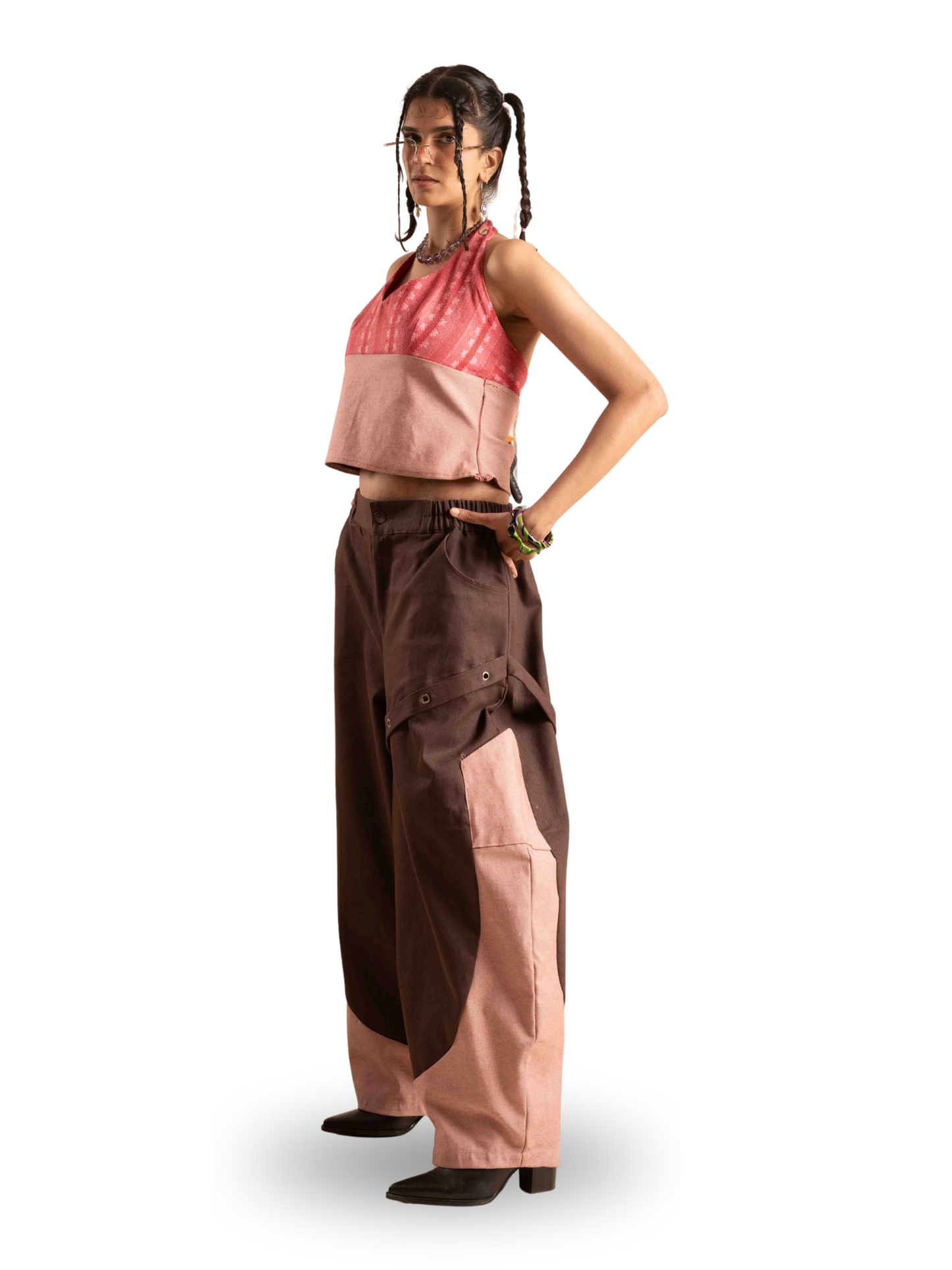 PINK BLUSH HALTER TOP