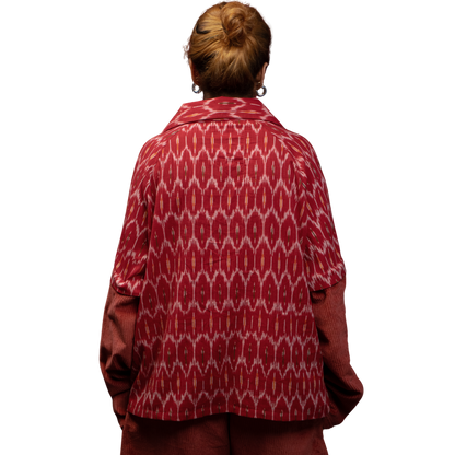 KAMANA IKAT SHIRT DETACHABLE SLEEVES