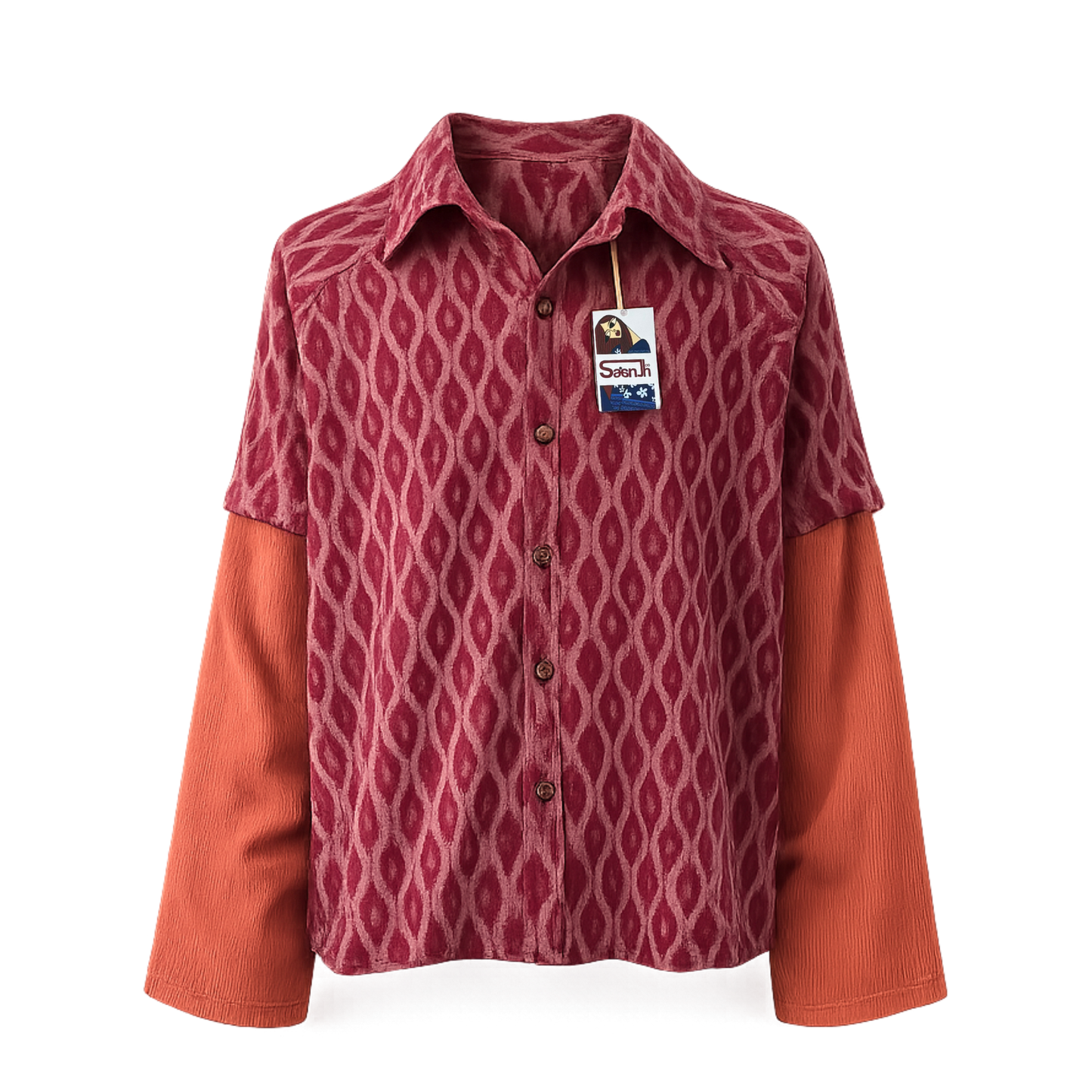 KAMANA IKAT SHIRT DETACHABLE SLEEVES