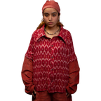 Kamana Ikat Shirt Detachable Sleeves