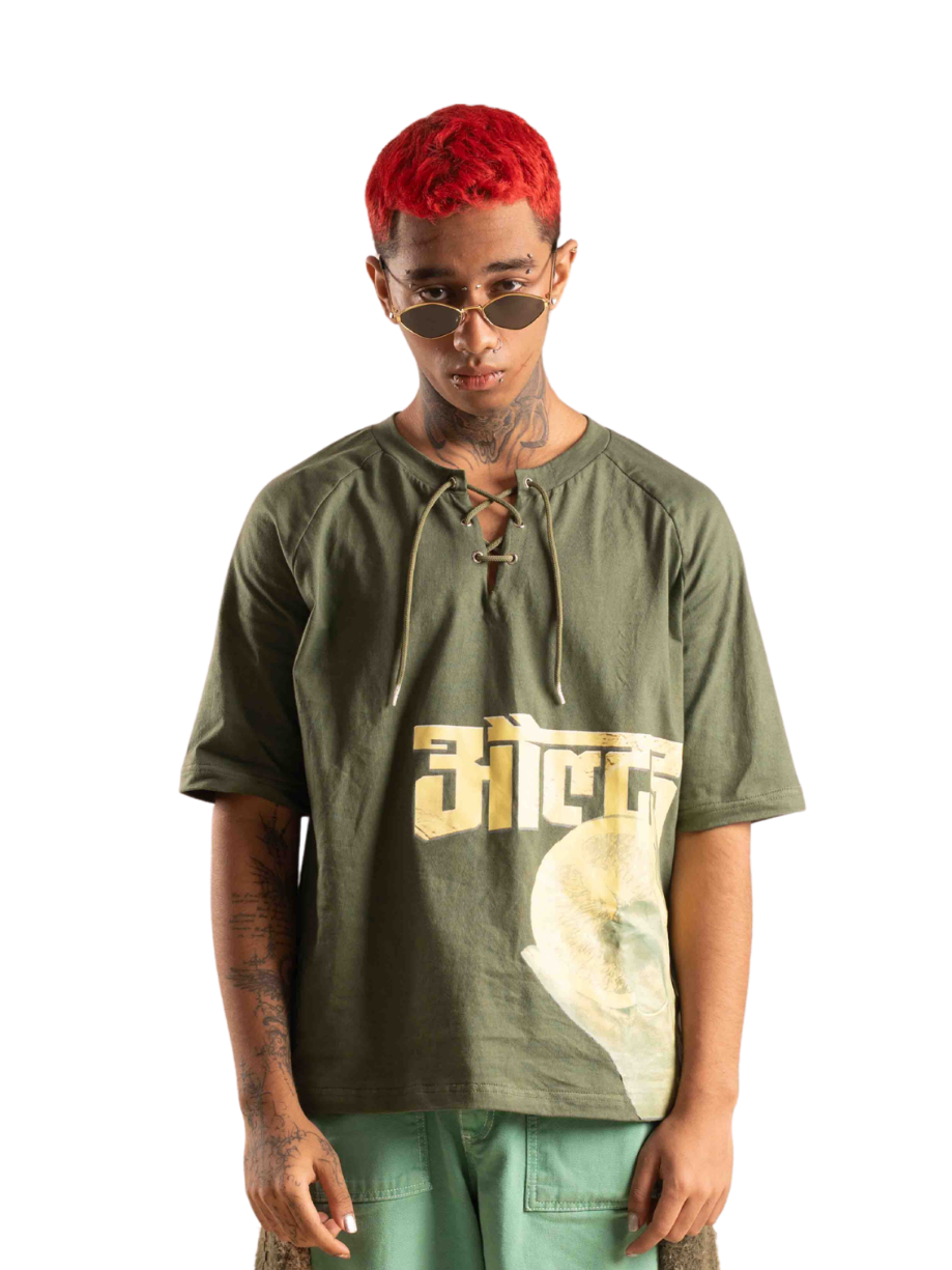 Lace Up "Altered" Tee                                                                                                BATIKSS01