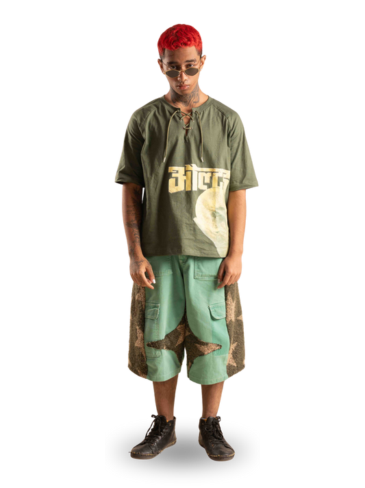 LACE UP “ALTERED” TEE                                                                                                    BATIKSS01