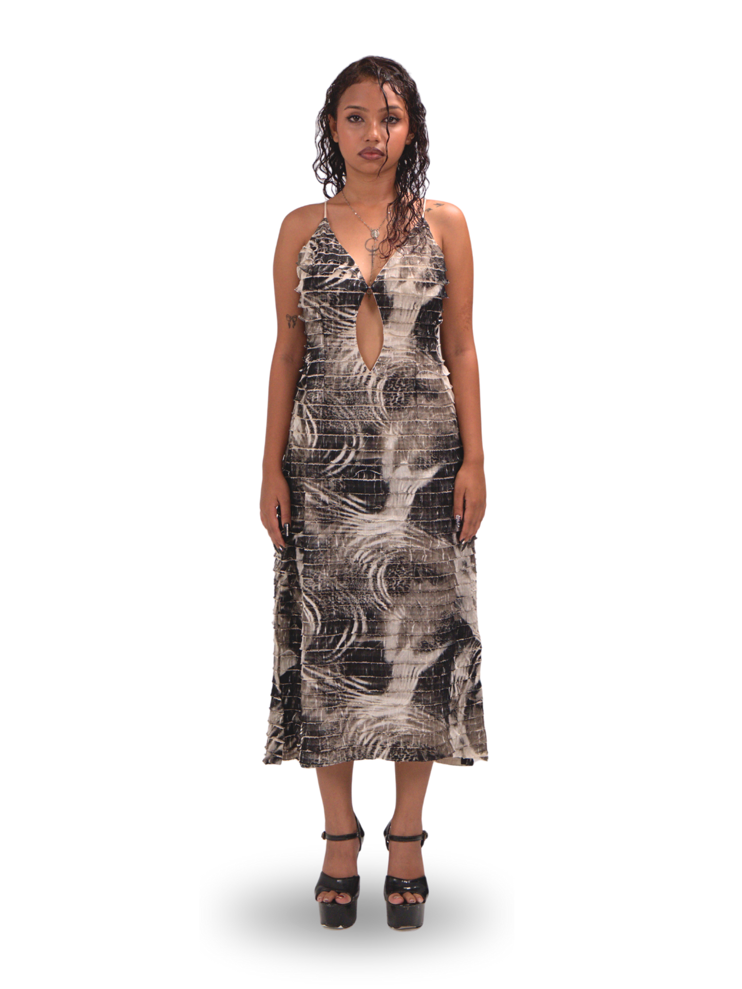 ZEBRA SLIP ON DRESS