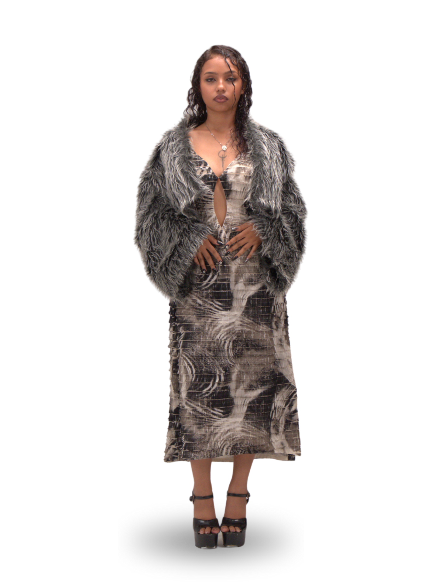 ZEBRA SLIP ON DRESS