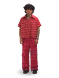 Gradient Red-Black Pants
