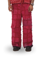Gradient Red-Black Pants