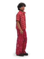 Gradient Red-Black Pants