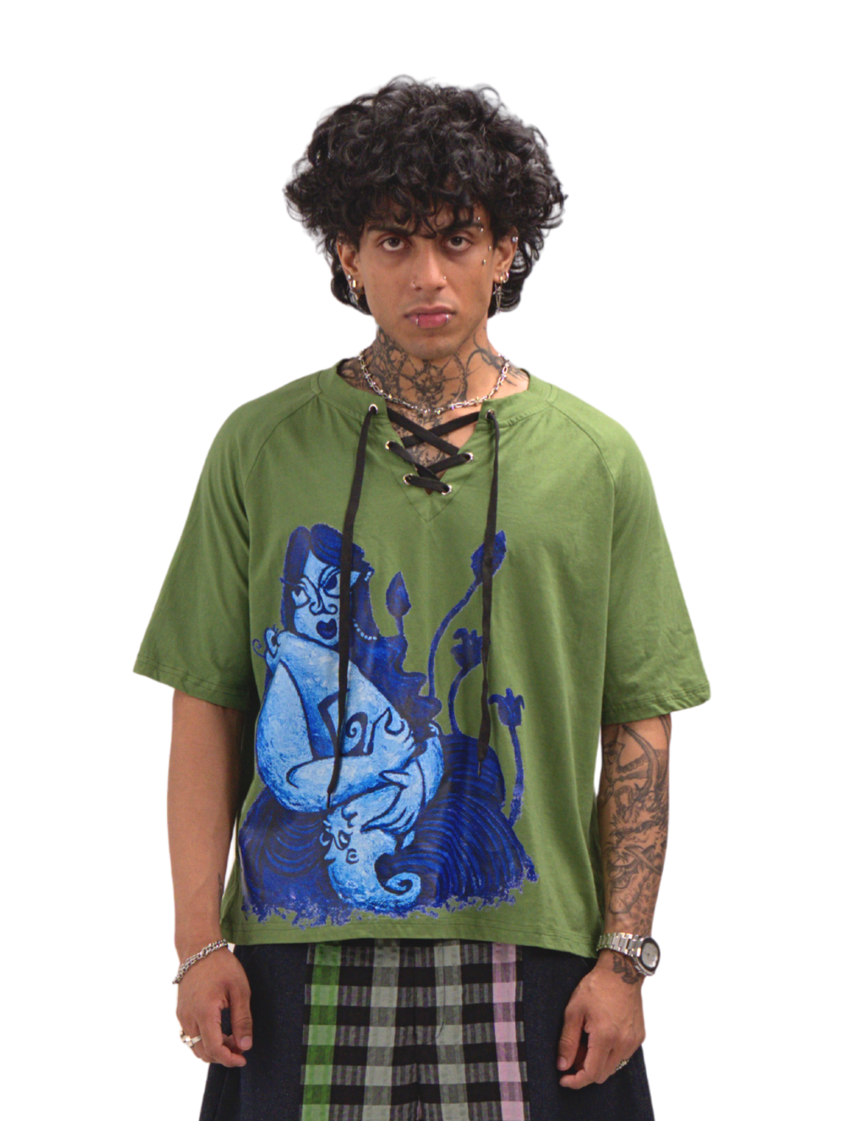 Lace Up "Altered" Tee 06                                                                                      BATIKSS01