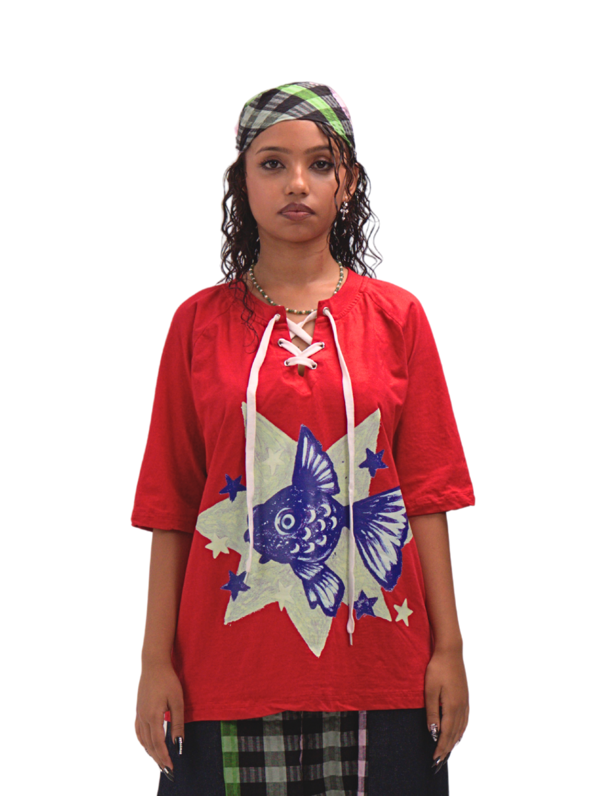 Lace Up "Altered" Tee 02                                                                                            BATIKSS01