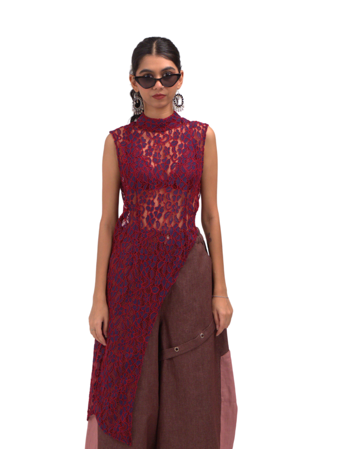 Kurti Sheer Vein