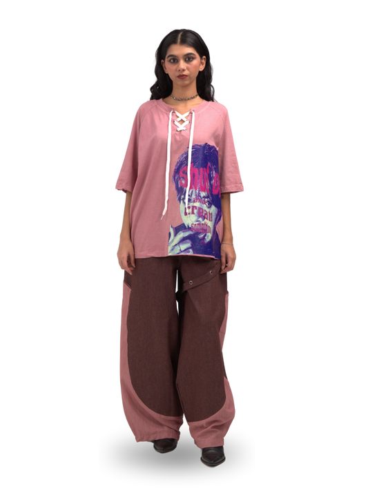 LACE UP “ALTERED” TEE 03                                                                                             BATIKSS01