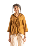 Ochre Tie-Up Top