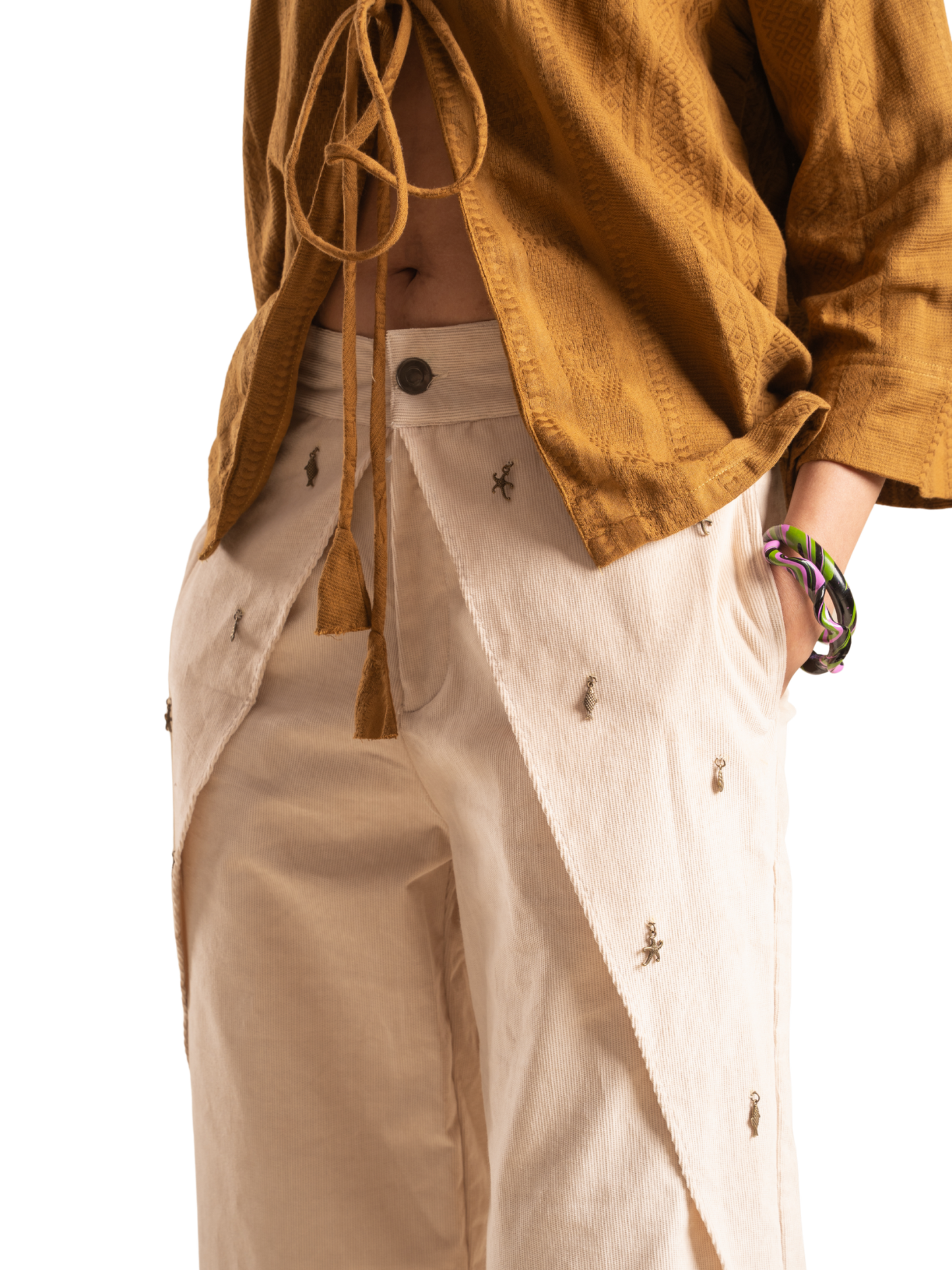 OCHRE OFF-WHITE CORD SET