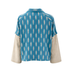 Neel Ikat Shirt Detachable Sleeves