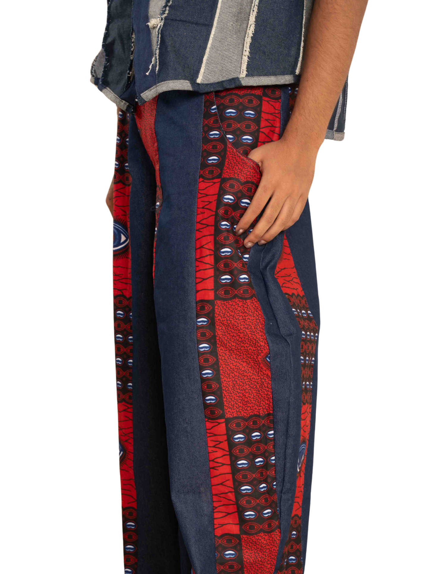 STRIPED ILLUSION PANTS