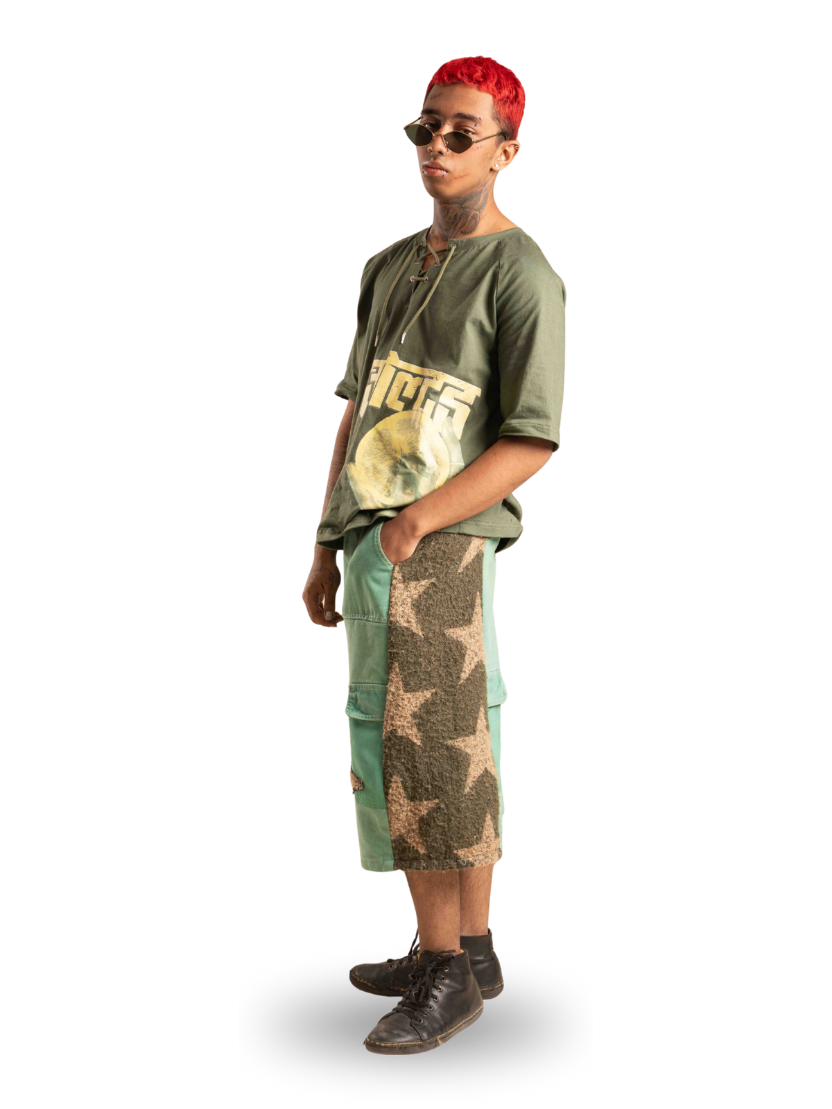 Vintage Camo Star Jorts