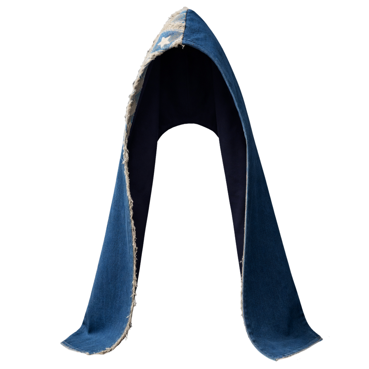 Star Denim Hood Wrap
