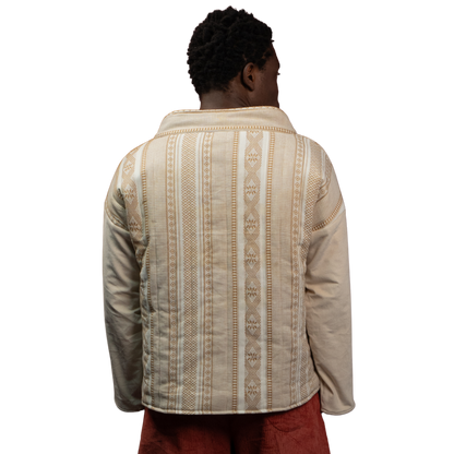 TANA BANA BOMBER JACKET — WHITE