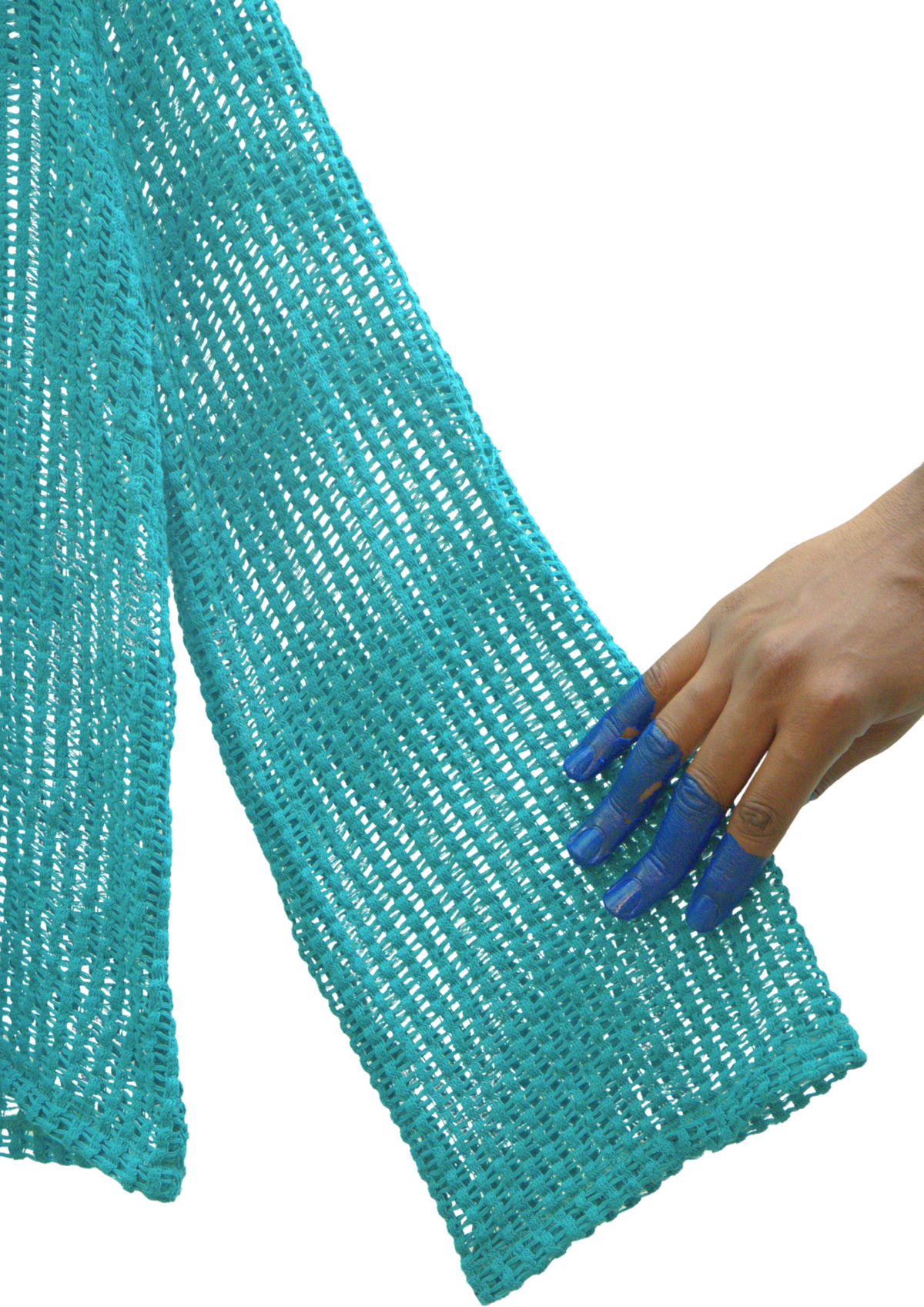 Teal-knit Pullover