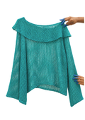 Teal-knit Pullover