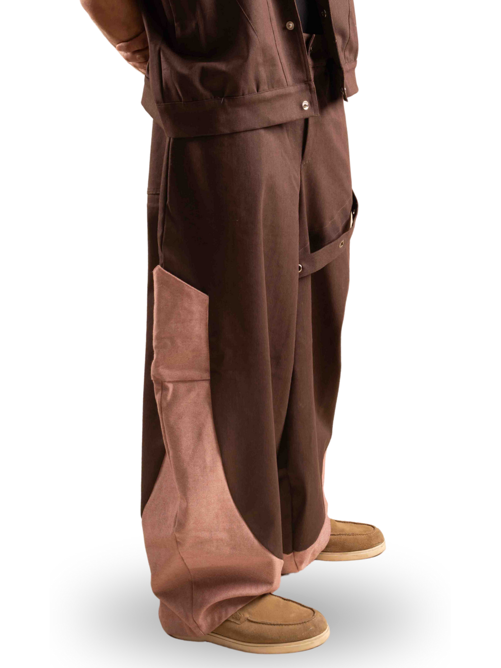 Unisex Two Toned Barrel Pants