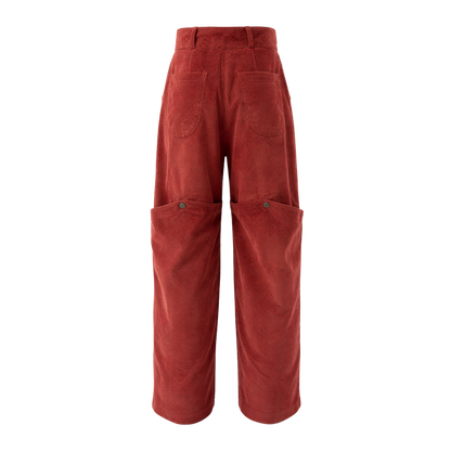 VERSA DETACHABLE PANTS — TERRACOTTA RED